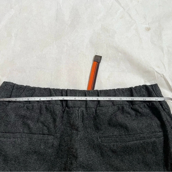 See Desc! Made in Italy DAVIDE CENCI Pants Wool Gray Strait Legs Trousers US 10? - Picture 5 of 9